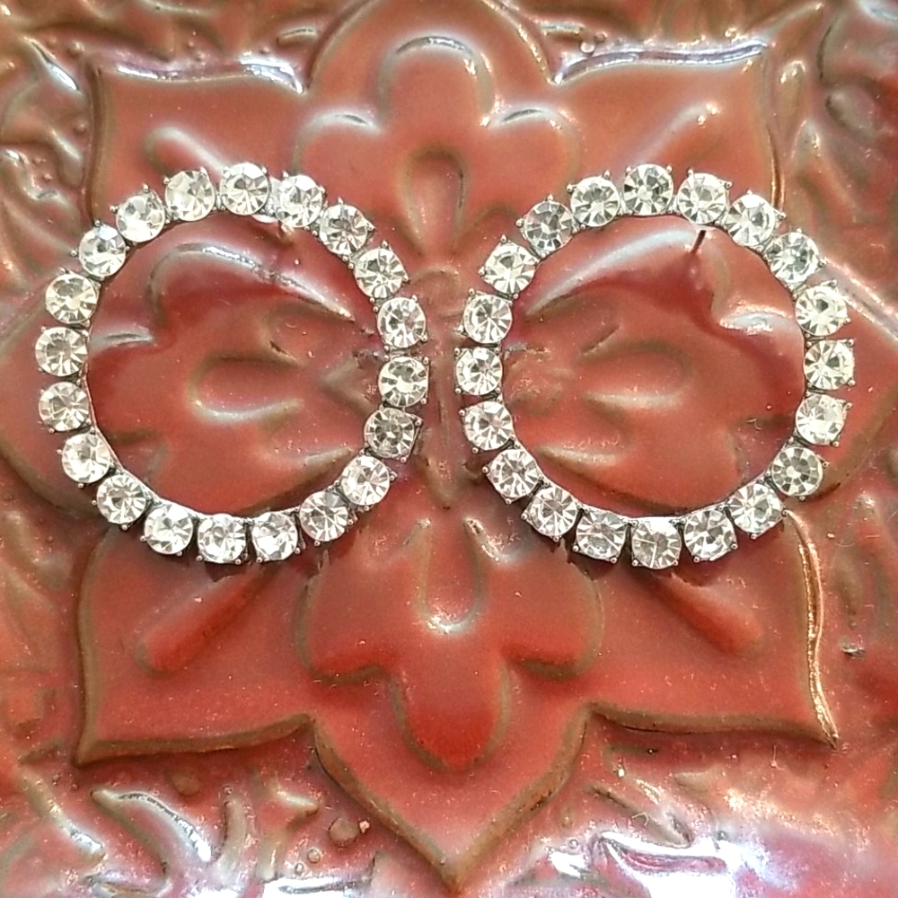 3 for $15 Rhinestone Circle Earrings